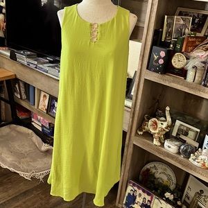 Tacera Olive green medium dress.  W888